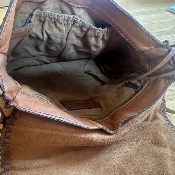 Patricia Nash Armeno Patchwork messenger crossbody Leather Bag - Picture 4 of 6